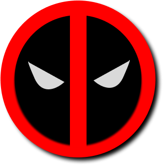 round deadpool logo